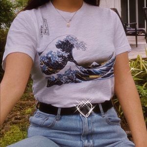 japanese wave tee